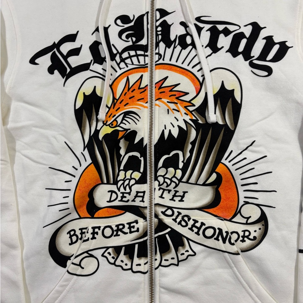 NEW | ED HARDY Mens Full Zip Sweatshirt - Picture 2 of 7